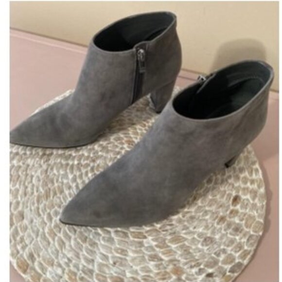 IVANKA TRUMP GRAY SUEDE HIGH HEEL BOOTS - Picture 8 of 8